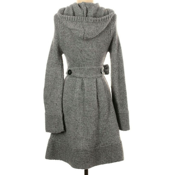 Free People Grey Wool Small Gray Cardigan Sweater - Picture 5 of 5